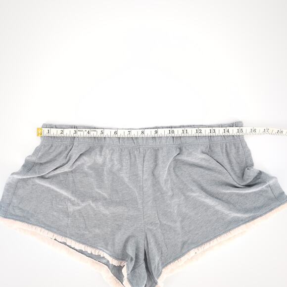 Victoria’s Secret Cotton Grey/Gray & Pink Ruffles Sleep Shorts - Size M - NWT - Picture 6 of 10